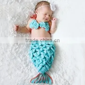 Baby Photography Props,crochet Mermaid Tail for Swimming Sleeping Bag thumbnail-1
