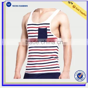 Factory Wholesale Sleeveless Fitness & Body Building Cotton Gym Stringers For Men thumbnail-1
