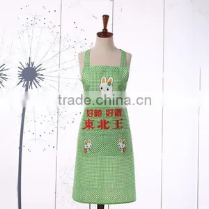 Advertising Promotional Gifts Small White Rabbit Kitchen Apron Custom Anti - Foupler Peach Skin ad Custom Gift Aprons thumbnail-2