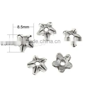 New 2017b New Design Tainless Steel Bead Cap With Zinc Alloy Flower Good Sale on Market thumbnail-3
