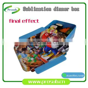 Sublimation Kids Plain Plastic Lunch Box ,medium Meal Box Tableware Easy-Open thumbnail-1