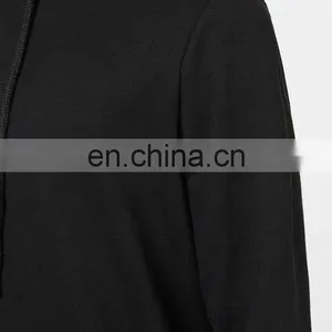 Mens Black Longline Fit And Side Pockets Hoodie thumbnail-3