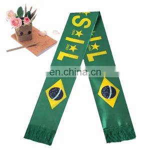 Brazil Silk Printed Football Scarf thumbnail-1