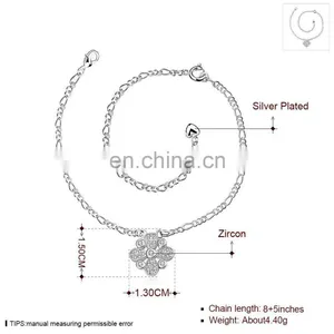 Wholesale Silver Plated Traditional Indian Anklets for Babies Foot Jewelry thumbnail-5