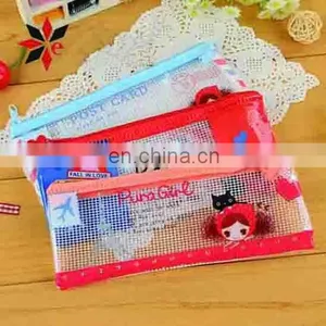 Wholesale Logo Printed Pvc Zipper Lcok Pencil Bags thumbnail-3