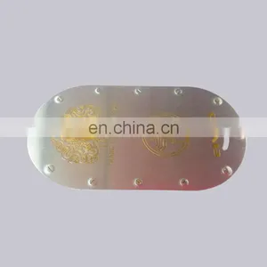 Wholesale OEM Items Aluminum Oval Shape Engraved Logo Custom Furniture Nameplate With Self Adhesive thumbnail-1