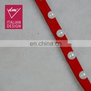Hot Design Beaded Pearl Embroidery Lace Trim for Cloth Decoration thumbnail-5