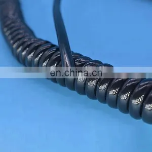 Spring Spiral Cable/spring Wire Cable Low Voltage Flexible Retractable Spiral Spring Coiled Cable thumbnail-1