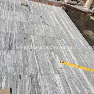 Grey Landscape Granite,Negro Santiago Granite,G302 ,Dark Grey Waves Veins Granite,grey Granite Wall Pavings thumbnail-4