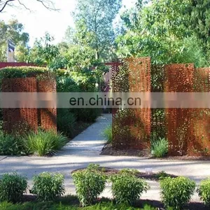Corten Steel Villas Metal Fencing Gate for Backyard thumbnail-5