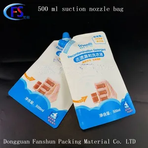 Can be Customized Printing 500ml Hand Sanitizer Self-suction Nozzle Bag Plastic Packaging Bag Detergent Self-suction Nozzle Bag thumbnail-1