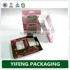High Quality Plane Shape Folding Underwear Packing Black Paper Box thumbnail-5