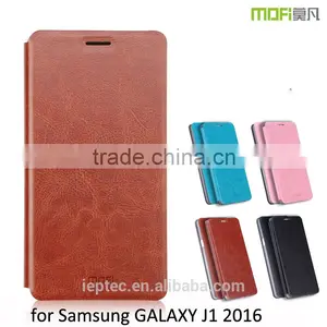 MOFi Mobile Housing for Samsung GALAXY J1 2016, J120F, PU Leather Flip Celualr Coque Back Cover Case for Samsung J1 2016 thumbnail-1