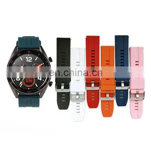 20mm 22mm Rubber Silicone Sport Watch Replacement Strap Bands For Samsung Galaxy Watch 42mm 46mm Watch 3 41mm 45mm thumbnail-1