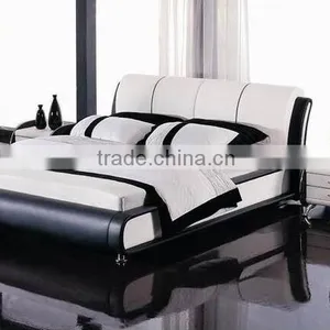 Hot Sale American Style Leather Bed thumbnail-1