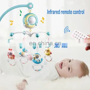 Mini Tudou Bed Bell Baby Music Crib Mobile Toys Musical Projection Box Hanging Rattle Bracket Holder Sleeping Toy Baby Mobile thumbnail-5