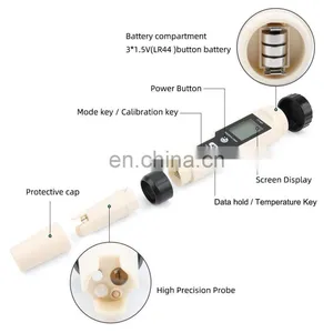 High Accuracy Portable ATC 4 In1 H2 TEMP PH ORP Digital Water Quality Tester thumbnail-4