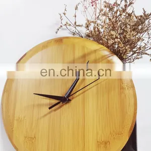 Eco Fridely Nordic Style Living Room Bedroom Decoration Pendulum Wooden Wall Clock thumbnail-4