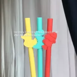 Amazon Best Seller BPA Free Elastic Colorful Rubber Silicone Straws For Drinking thumbnail-4