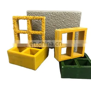 Anti-slip Anti-corrosion High Strength Fiberglass Grille 38mm*38mm*38mm 50mm*50mm*50mm FRP Molded Grating thumbnail-3