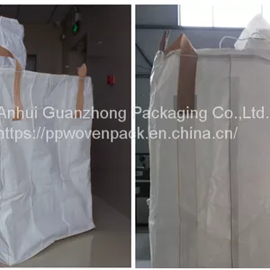 1000Kg 1.5 Ton 2 Tons Sling Container Bag Breathable Ventilated Fabric Fibc Big Bag For Bulk Firewood Sand Corn thumbnail-5
