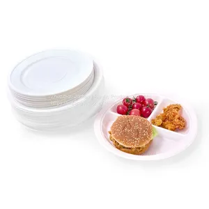 Manufacturer Customized 8inch 10 Inch Round Plate PP Dinner Plate Disposable Plastic Parties Dish thumbnail-2