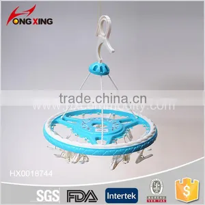 High Quality Round Shaped Plastic Drying Hanger 24 Pegs/set thumbnail-1
