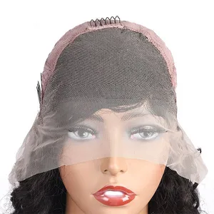 Deep Wave 13x4 Front Wig Human Hair Wigs Brazilian Human Hair Wigs Natural Color thumbnail-5