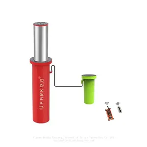 UPARK Car Parking Space Anti-collision Automatic Battery Operated Bollards Pavement Driveway Residential Security Bollard thumbnail-1