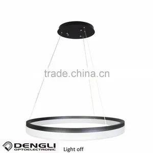 Luxury Circle Ring Led Pendant Light for Lobby Hotel Restaurant thumbnail-5