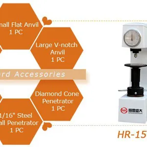 Manual Rockwell Hardness Tester HST-HR150A Head Center to Machine Wall Distance 135mm High Quality for Test thumbnail-2