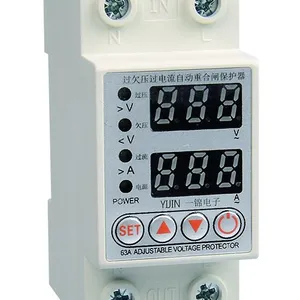 VA Protector 40A 63A 80A 230V Adjustable Switch Over Voltage Under Voltage Current Protective Device VA Protector thumbnail-3