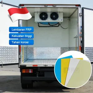 Jakarta Commercial Building FRP Wall Panel Fiberglass Reinforced Waterproof Anti-Corrosion Install RV Durable Lembaran FRP Panel thumbnail-1