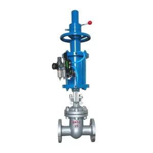 Manufacturer Direct Sales of High-quality Pneumatic Flange Cast Steel Gate Valve thumbnail-1