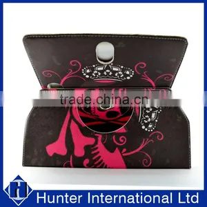 Printed Skull Rotating Tablet Case For Kindle Fire thumbnail-2