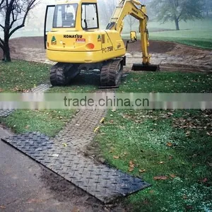 HDPE Temporary Bog Mats / Antislip Surface Event Flooring Mat For Truck / Construction Road Mat thumbnail-2