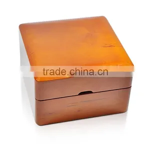 Lacquer Wooden Jewelry Single Watch Handmade Box Cheap Price W1242 thumbnail-1