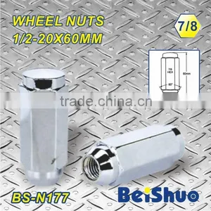 BS-N177 1/2-20X60MM HEX 7/8 Wheel Nut Wheel Hub Cover thumbnail-1
