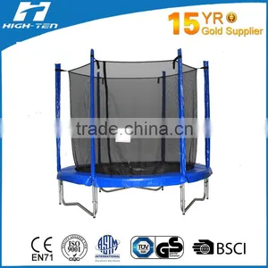 Deluxe 8FT Trampoline With Enclosure(Down to Ground): thumbnail-1