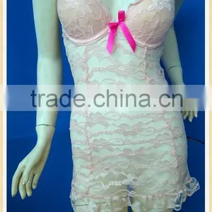 Sex Wholesale Cheap Lady Lingerie Underwear, Sexy Lace Babydoll thumbnail-1