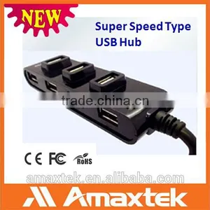 Customized Available Mini Portable 7 Port USB 2.0 Charging Hub Device thumbnail-2