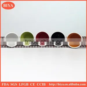 Personalized Stoneware Mug Wholesale Single Wall Cup Ceramic Coffee Cup With Colorful thumbnail-2
