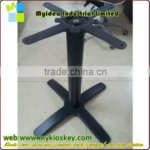 HS-A067 Round Table Base Chrome Metal Gold Plating Machine Base for Marble Table Outdoor Furniture thumbnail-1