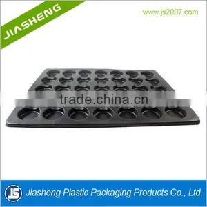 Black ESD Plastic Blister Packaging Divided Tray for Electronic Component thumbnail-3