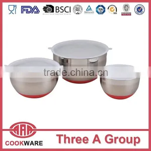 High Quality Stainless Steel Mixing Bowl W/lid thumbnail-1