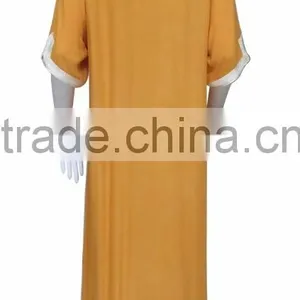 the Newest Short Sleeves Big Area Rope Embroidery Slip in Hem Maxi Dress thumbnail-3