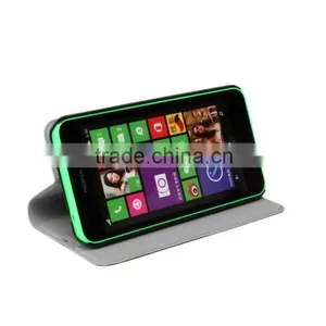 Lichee Texture PU Flip Case With Holder for Nokia Lumia 630 thumbnail-1