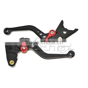 BJ-LS-002 Black Short Cnc Motorcycle Brake and Clutch Lever for FZ6 FAZER thumbnail-1
