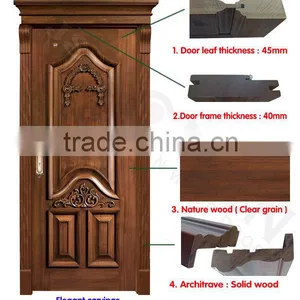 Beech Entry Design Wooden Front Door thumbnail-3
