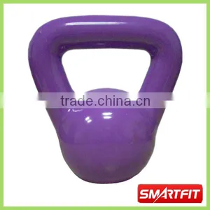 8 kg Purple Color Vinyl Dippping Kettle Bell Steel Kettlebell With Painting OEM Service Available thumbnail-1